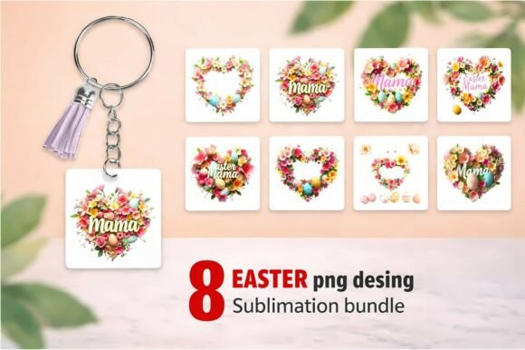 8 Easter Mama Floral Heart Wreath: Spring Design Essentials