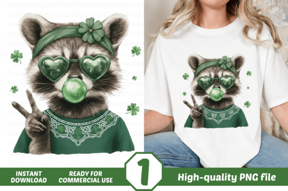 Clever Raccoon St Patrick's Day Designs