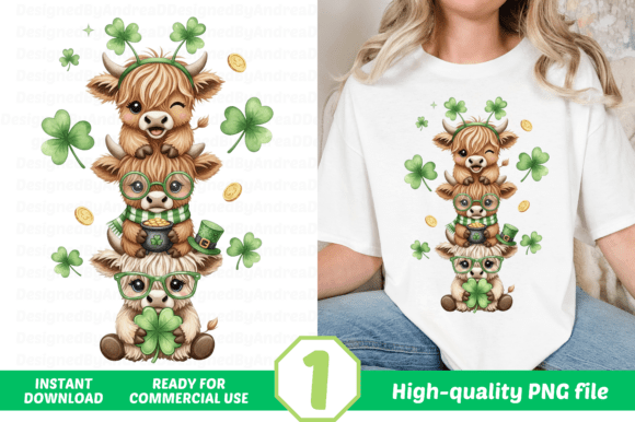 Clever St Patrick's Day Cow Designs for Creators