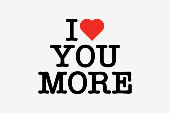 Expressing Timeless Romance with the I LOVE YOU MORE - Vintage Typewriter SVG