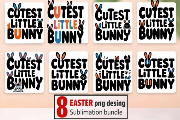 Unlocking Creative Potential with the 8 Easter Bunny PNG Sublimation Bundle