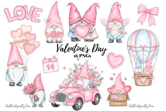 Valentine Gnome Clipart Bundle: A Practical Asset for Seasonal Design